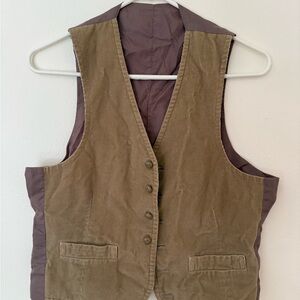 Brown Corduroy Vest